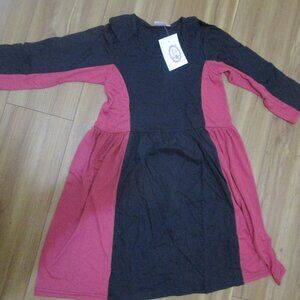 Lilli Lovebird Size 10, 12, 14 Dress Navy & Maroon Dress, NWT